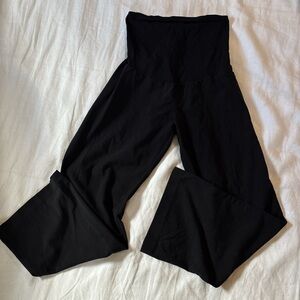 Motherhood Maternity Black Straight Leg Dress Pants Full Panel Sz Petite XL